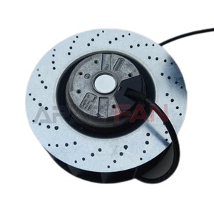 พัดลมแบบแรงเหวี่ยงโค้งหลัง R2E180-AT06-15 ขนาด 180 มม. 230VAC 2500 รอบต่อนาที 350CFM 115 วัตต์ แบบโรเตอร์ภายนอก สำหรับเครื่องปรับอากาศ - Product Image 2