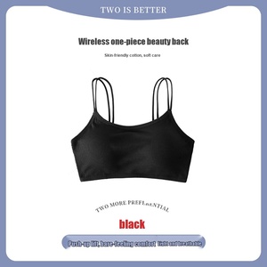 <span class=keywords><strong>Bralette</strong></span> sexy con schiena scoperta e allacciatura all'americana, con imbottitura integrata, senza ferretto, push-up, top a canotta per donna, per seno piccolo, Nero Bianco Grigio S-XL - Product Image 6