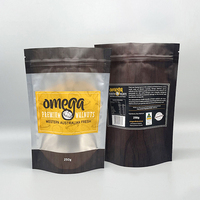 Kemasan Plastik Foil Cetak Kustom, Dapat Ditutup Kembali, Food Grade, Untuk Bubuk, Kacang, Walnut, Buah Kering, Kantong Transparan Ziplock, Standing Pouch