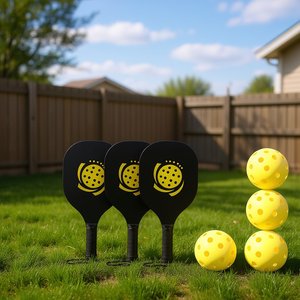 Red de Pickleball de 22 pies con 4 Palas y 4 Pelotas, Portátil, para Uso en Exteriores en Todas las Estaciones - Product Image 2