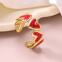 Nouveau bracelet en acier titane ouvert, très tendance et polyvalent pour le quotidien, bracelet en acier inoxydable effet goutte d'huile