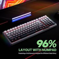 OEM ODM Z99 96 TriMode Wireless Gasket Keyboard HotSwap RGB Prelubed Linear Switches 15 RGB Modes Macro Recording Music Rhythm