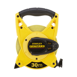 Stanley Fatmax 30m Tape Measure Fiberglass Blade Heavy Duty Construction - Product Image 1