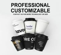 Gobelets en papier jetables à double paroi 8oz 12oz 16oz fortement sophistiqués Options de logo personnalisables pour les cafés
