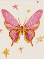 Peintures au diamant encadrées modernes peintes à la main en Europe et en Amérique, animaux roses magnifiques et brillants, 5D DIY