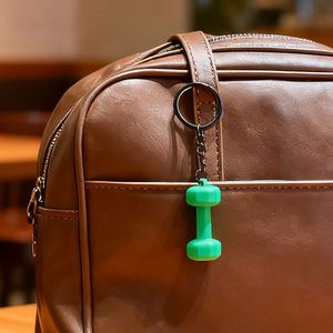 Porte-clés Mini Pendentif Sac à Dos Fitness Haltère Style Rétro Accessoires - Product Image 3