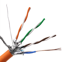 Nouvelle machine produite SFTP Cat7 23AWG câble LAN en cuivre solide 305m câble réseau Ethernet haute vitesse approvisionnement direct d'usine OEM