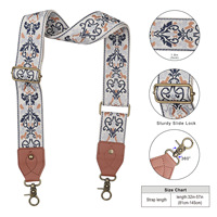 Courroie de sac à dos en polyester multicolore réglable directe d'usine avec ceinture de qualité de raccords de boucle en métal pour le confort et le style