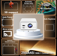 Nouveau projecteur intelligent CubeLite Mini, 2500 ANSI natifs, Android 14.0 (plus de 4000 applications), home cinéma, décodage 4K, son surround stéréo