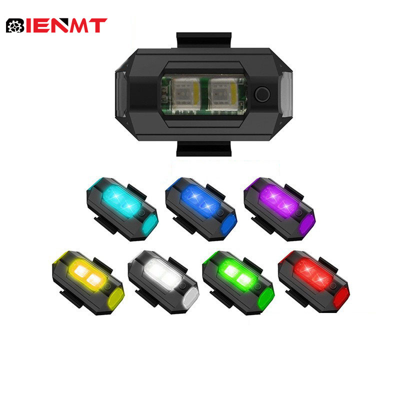 Автомобильные фонари, Дрон, светодиодная лампа с флэш-позицией, Беспроводная мини-система освещения для мотоцикла, для радиоуправляемого самолета, вертолета, предупредительные сигналы