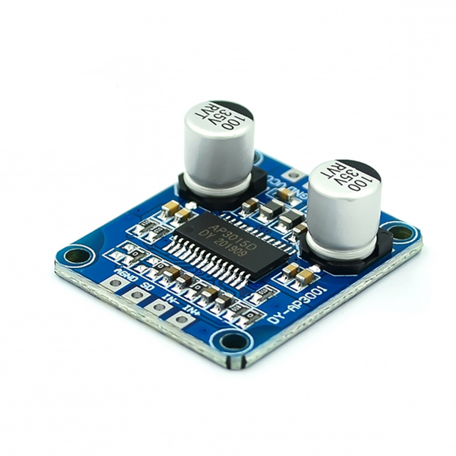 #41165 Digital Amplifier Board Module 8V-24V DC 10W-300W Power Module with Class D Mono 4-8ohm for 30W-300W Speaker
