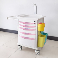 Chariot d'urgence vétérinaire OSCAT ABS, série multi-tiroirs, chariot d'anesthésie vétérinaire, équipement vétérinaire, cliniques vétérinaires