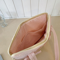 Bolso para portátil de nailon de 14 pulgadas estilo japonés y coreano, con detalle de lazo elegante, ultraligero, antirrobo, funda para tablet, comercio transfronterizo