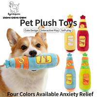 Jouet interactif pour chien en peluche en forme de carotte colorée, personnalisable, pour la vente en gros, avec couineur, pour la mastication et le soulagement de l'anxiété
