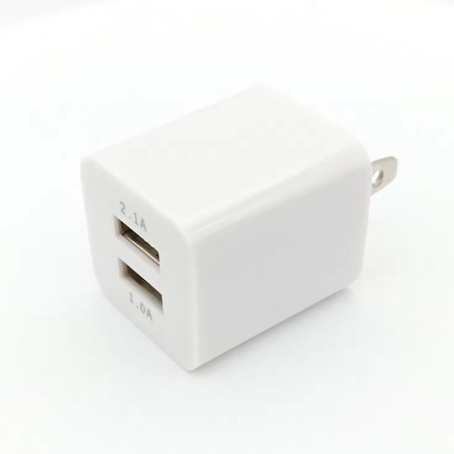 5V 2.1A Dual Port USB Wall Charger Power Adapter Mobile Portable Fast Charging Phone Charger
