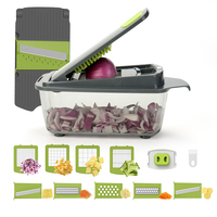 Hotselling Smile Mom Eco-vriendelijke plastic keukenmandoline, multifunctionele fruit- en groentesnijder, uienhakker, -snijder en -chopper