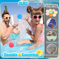 Ballons d'eau réutilisables ODM, balles d'eau en silicone, remplissage rapide, balles à éclaboussures, bombes d'eau rechargeables, jouets de piscine d'été pour enfants
