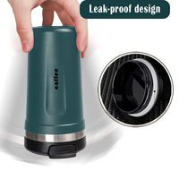 Mug à café isotherme classique avec affichage de la température intelligent, en acier inoxydable, couvercle LED, thermos à double paroi, sans BPA, anti-fuite, pour voiture