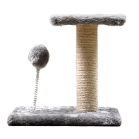 Miaupro Arbre à chat vertical de style moderne avec griffoir en sisal, petite colonne et griffoir de Noël