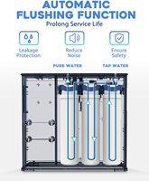 Vente en gros Purificateur d'eau certifié CE Filtre à eau RO en cinq étapes avec réservoir d'eau Filtro Purificador De Agua Osmosis Inversa