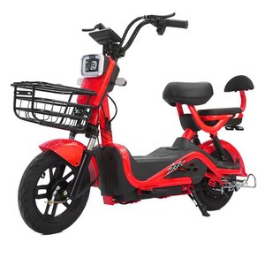 Electric <b>Scooter</b> 48V12AH350W Brushless Motor Adult Two-Wheel With Seat And Basket For Urban Commute - Product Image 1