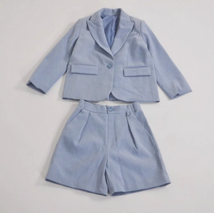 Wholesale New Arrival A-line Kids Summer <strong>Short</strong> Pant Solid Color Button Pockets Casual <strong>Boys</strong> <strong>Girls</strong> Suit <strong>Shorts</strong> - Product Image 3