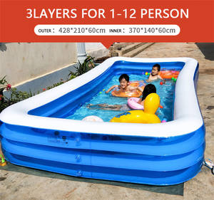 <span class=keywords><strong>Piscina</strong></span> <span class=keywords><strong>inflable</strong></span> <span class=keywords><strong>rectangular</strong></span> para niños, tamaño personalizable, tamaño pequeño, para interior y exterior - Product Image 2