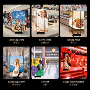 Pantalla LED Plegable Triple para Publicidad, Doble Cara, con Base Móvil, Equipo de Publicidad LED - Product Image 6