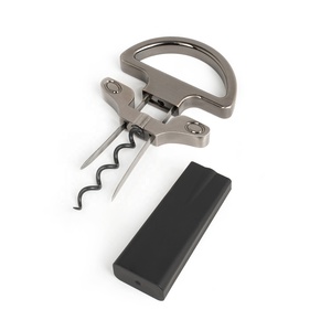 <span class=keywords><strong>Tire</strong></span>-<span class=keywords><strong>bouchon</strong></span> extracteur de métal 2-en-1 haut de gamme Ah-so pour vin rouge vieilli, coffret cadeau personnalisé en étain - Product Image 1