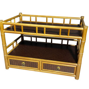 Bamboo <b>Teacup</b> Rack Double Layer Storage Desk Organizer Classical Chinese Style Tea Set Display Stand - Product Image 5