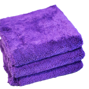 Panno in microfibra in pile di corallo da 500gsm con peluche senza spigolosi lavaggio asciugatura per lavaggio dettagli lucidante asciugamano per la cura dell'auto - Product Image 1