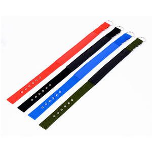 Collar ajustable de cuero y nailon para perros, collarín de espuma suave con relleno, personalizado, de diseñador, venta directa - Product Image 2