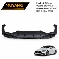 Diffuseur de haute qualité pour Benz C200 AMG 2022 Classe C W206 OE 206 885 4503/C Kit carrosserie pare-chocs avant arrière