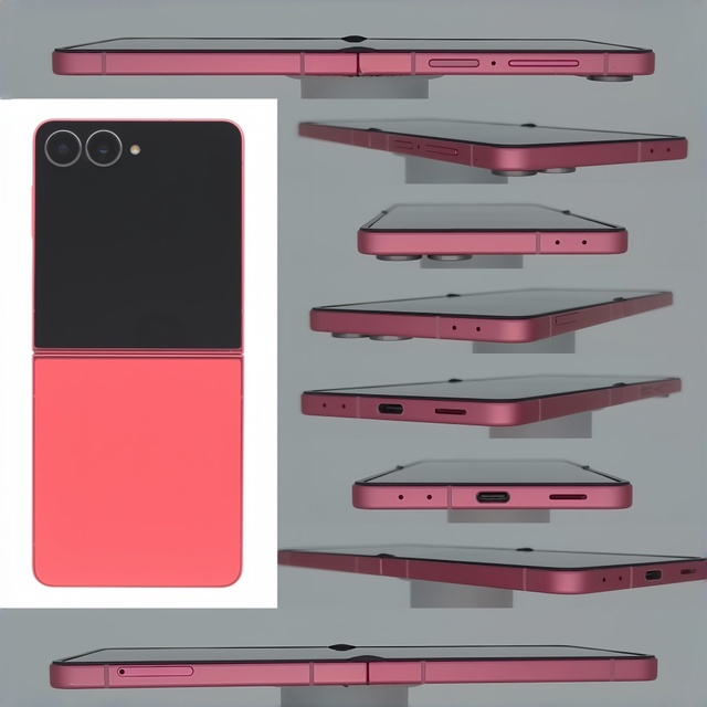 Flip7 Flip6 Filp5 Flip4 Pink Foldable 5G Octa Core Smartphone AMOLED 12MP Rear Camera 120Hz FHD Display 5000mAh Battery Flip3