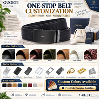 Ceintures en cuir de vachette de qualité supérieure personnalisées en gros pour hommes, boucle à verrouillage automatique en alliage, durables, écologiques, style décontracté et professionnel