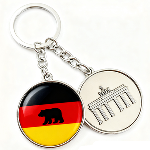 Llavero de <span class=keywords><strong>Metal</strong></span> Esmaltado Personalizado al por Mayor con Diseño de Oso, Recuerdo Turístico de Berlín, Brandeburgo, Alemania, Regalo de Moda - Product Image 3