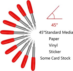 Lames de Rechange pour <span class=keywords><strong>Cricut</strong></span> Air 2/Maker 3. Lame Standard à Pointe Fine de 45 Degrés pour la Plupart des Découpes de Vinyle et Tissus - Product Image 3