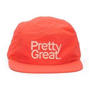 Gorras de Correr Personalizadas de 5 Paneles, de Nailon Rojo, con Logotipo Bordado, Gorras Desestructuradas - Product Image 2