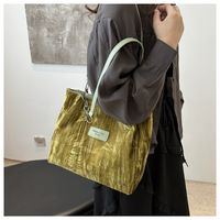 Nouveau sac fourre-tout de style chinois pour femmes, avec chaînes, bandoulière simple, grande capacité, portable, simple, tendance, polyvalent pour les loisirs et le travail