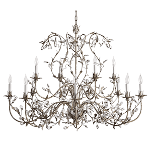 Mỹ sang trọng thanh lịch bạc lá Đèn chùm pha lê cho trang trí nội thất phòng khách phòng ngủ khách sạn - Product Image 2