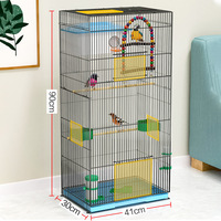 Cage à oiseaux extra large pliable, respirante, écologique, en métal massif, construction en fer, fermeture à bouton, haute qualité, montage facile