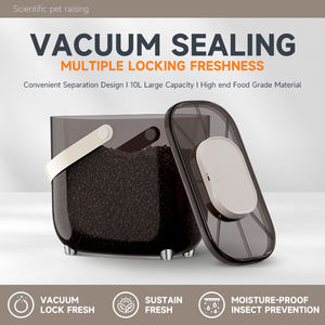 <span class=keywords><strong>Seau</strong></span> de stockage sous vide pour croquettes pour animaux de compagnie, nouveau récipient de stockage de riz anti-insectes pour la maison, boîte de stockage de riz en plastique, <span class=keywords><strong>seau</strong></span> à riz - Product Image 4