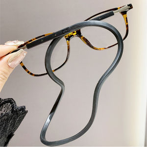 <span class=keywords><strong>Gafas</strong></span> de lectura Collar magnético redondo Diseño Azul Marrón <span class=keywords><strong>Gafas</strong></span> Lectura Blue Ray <span class=keywords><strong>Presbicia</strong></span> + 1,50 + 3,00 Simple Mujeres Hombres Óptico - Product Image 4