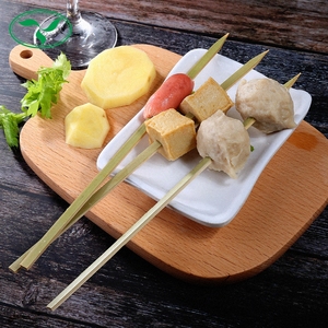 High Quality <strong>Wooden</strong> Bamboo <strong>Skewers</strong> Stick BBQ Barbecue Meat <strong>Skewer</strong> - Product Image 4