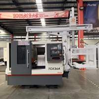 Portabrocas de torno CNC de 2 ejes con base inclinada horizontal de alta precisión OEM TCK36A directo de fábrica al por mayor con control GSK