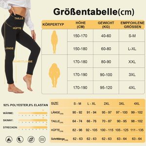 High Waisted Cropped Leggings Fleece Lined Soft <b>Tummy</b> <b>Control</b> Yoga Pants Women's Autumn Winter Warm Wear - Product Image 5