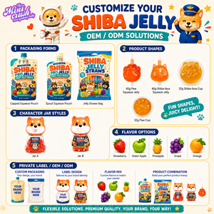 Divertidos Dulces de Gelatina con Forma de Perro <span class=keywords><strong>Shiba</strong></span> 3D, Sabores Variados, Bolsa con Pajita, Golosinas Divertidas con Forma de Animales para Niños - Product Image 5