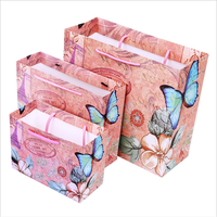 Sac cadeau en papier écologique papillon, 1 pièce, oiseau, fleur, promotion de mariage, sac en tissu