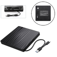Unidad de CD DVD externa, adaptador USB tipo C a USB 3,0, Unidad óptica de grabador de grabadora DVD CD +/-RW