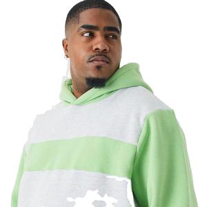 Custom Men's Casual Pullover Heavyweight <b>Hoodie</b> Winter Jogging Wear with Organic Cotton Fur Lining Track Suits Fleece Fabric - Product Image 3